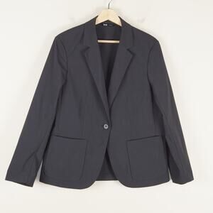 Uniqlo x Theory Airsense Ultra Light Black Blazer Jacket Womens Sz M